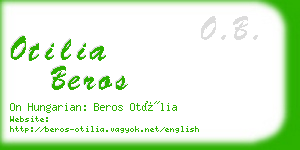 otilia beros business card